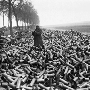 British shell cases, Western Front, France, WW1