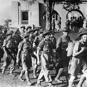 British soldiers after surrender of Singapore, 1942
