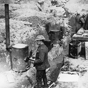 British soldiers in trench, Western Front, WW1