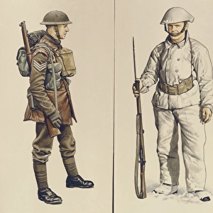 Two British soldiers, WW1