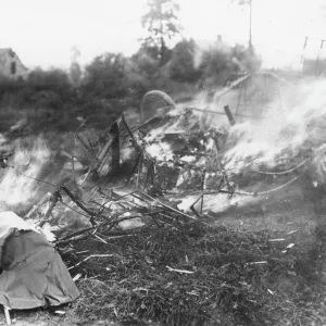 British Sopwith triplane crash, Passchendaele, WW1