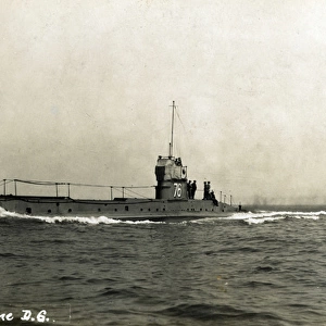 British submarine HMS D6, WW1