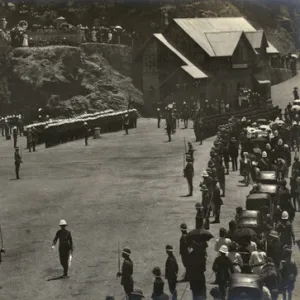 British troops on parade, Simla, Himachal Pradesh, India