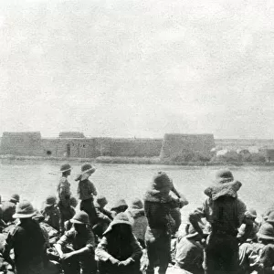 British troops on the way to Baghdad, Mesopotamia, WW1