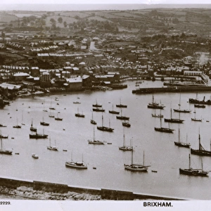 Brixham, Devon - Aerial View of the Harbour