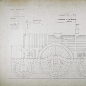 Broad gauge locomotive built by Fenton, Murray and Jackson