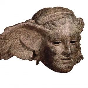 Bronze head of Hypnos. 1st-2nd c. God of Sleep