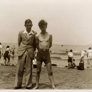 Two brothers at the British seaside