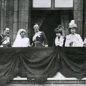 Buckingham Palace Balcony Print, 28th February 1922 Buckingham Palace Balcony Print, 28th February 1922