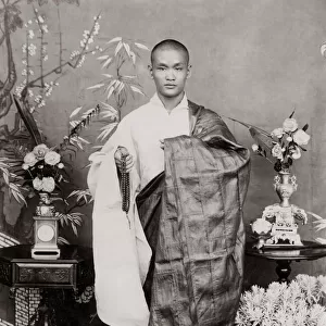 Buddhist priest, China, c. 1900