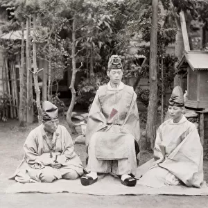 Buddhist priests in the robes, Japan