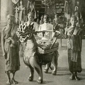 Buddhist pulpit seat, Cambodia, South East Asia