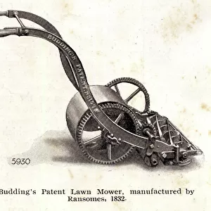 Budding's patent lawn mower made by Ransomes of Ipswich