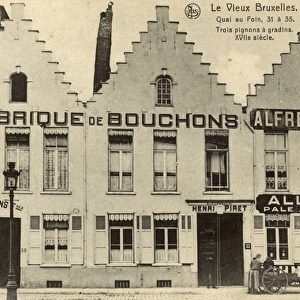 Three buildings in the Quai au Foin, Brussels, Belgium