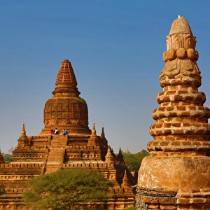 Bulethi Temple Pagoda on the Plain of Bagan, Bagan, Myanmar