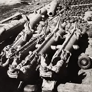 Burmese guns, cannon, artillery, 3rd Anglo Burmese war