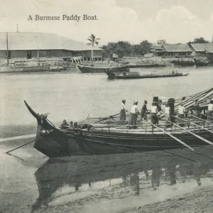 A Burmese Paddy Boat