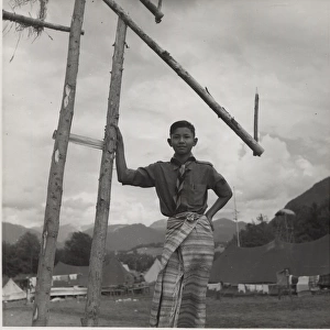 Burmese scout at a camp
