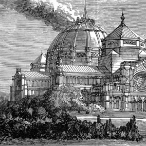 The Burning of the Alexandra Palace, 1873