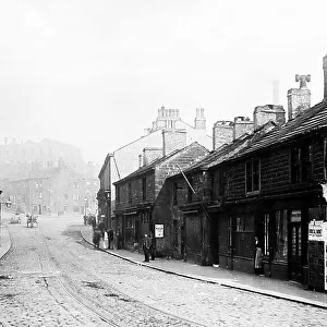 Burnley street scene, Lancashire, early 1900s