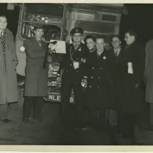 Last Bus on Route 262, London, England. Date: 1953 Last Bus on Route 262, London, England. Date: 1953