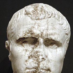 Bust of Marcus Vipsanius Agrippa. Roman general and politici