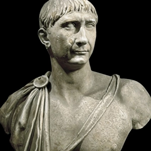 Bust of Trajan. ca. 108. Roman art. Early Empire