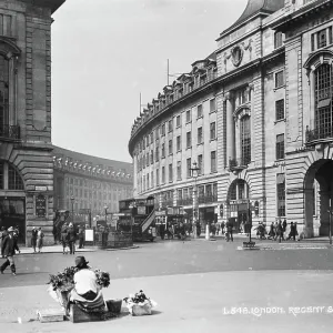Busy Scene at Regent Street, London