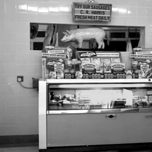 Butchers shop display, Walton-on-the-Naze, Essex