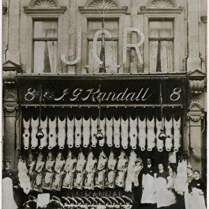 Butchers Shop of J G Randall of Muswell Hill Road, London