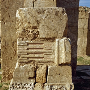 Byzantine Art. Syria. Resafa. View of the ruins. Western Asi