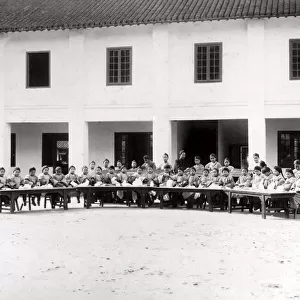 c. 1880s China - children in a Christian mission school