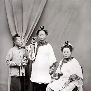 c. 1880s China - two women with bound feet