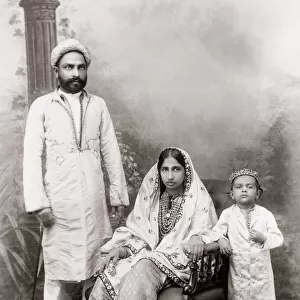 c. 1880s India - family group