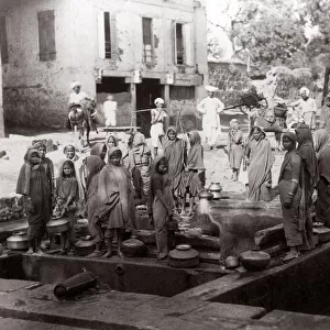 c. 1880s India - women washing clothes
