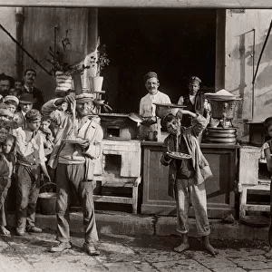 c. 1880s Italy - spaghetti makers