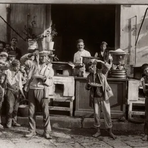 c. 1880s Italy - spaghetti makers