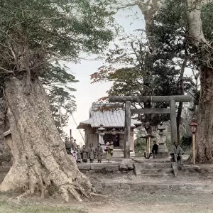 c. 1880s Japan - Honmoku temple