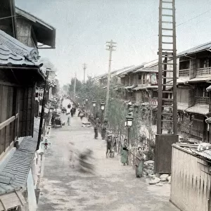 c. 1880s Japan - Matsushima Street in Osaka