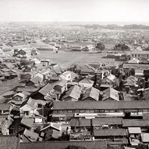 c. 1880s Japan - rooftop view of Tokyo