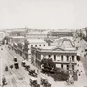c. 1890 Australia - junction of Queen St & Eagle St Brisbane