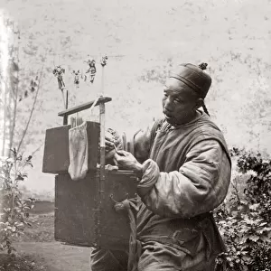 c. 1890 China - Chinese street vendor