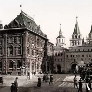 c. 1890s Russia - The Gate of Notre Dame d Iberia, Moscow