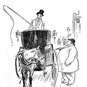 Cabbie advises fat fare to prevent horse spying him