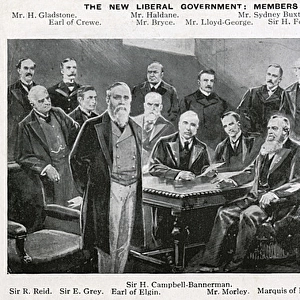 Cabinet Members, New Liberal Government