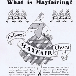 Cadburys Mayfair Chocolates Advert, 1927