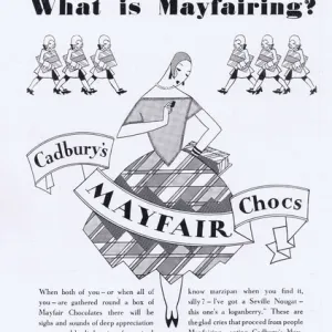 Cadburys Mayfair Chocolates Advert, 1927