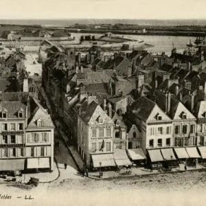 Calais, France - view towards the piers