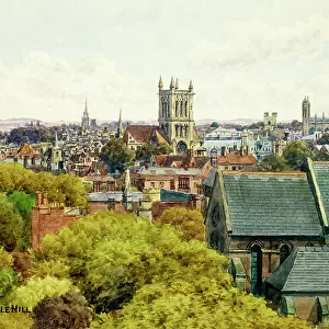 Cambridge skyline viewed from Castle Hill