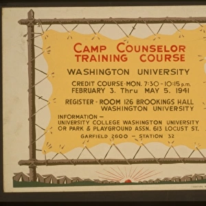 Camp counselor training course, Washington University